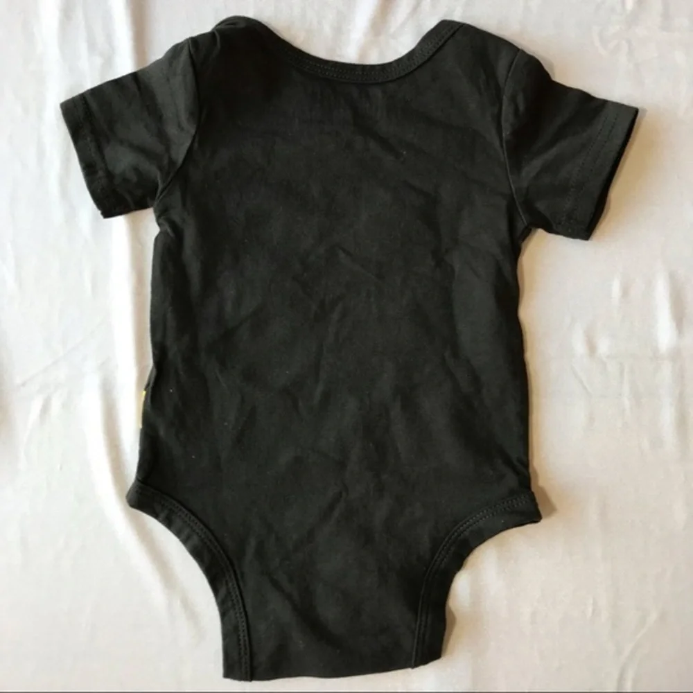 Marvel Baby Black Onesie-Size 9 Months